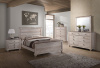 7302 Antique White with Shiplap finish on top - King and Queen available