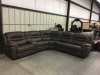 083 Power Sectional- 3 Power recliners, 3 Power Headrest, with 4 USB and Power Ports in the Console 