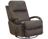 4703 Wooden Arm Swivel Glider Recliner in Chocolate